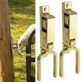 2PCS Fast Locking Gate Latch-Heavy Duty Stainless Steel Spring One-Hand Instant Locking Gate Latch for Farm, Ranch & Backyard