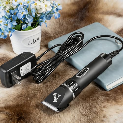 Professional Dog Clippers for Thick Hair,Pet Shears Sheep Trimmer | Heavy Duty Grooming Electric Clippers, Powerful Corded Shears for Thick Coats,Swiftly Trim Cats Horses Dense Fur