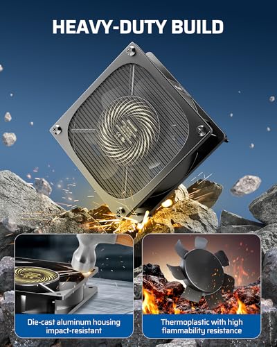 DEWENWILS Exhaust Fan 120V AC, Waterproof Ventilation Fan, 120mm x 38mm | 2 Pack, 2850RPM 90CFM, Dustproof DIY Cooling Fans for Reptile Pet Enclosures Cabinet, UL Listed, Matte Black - size: 120mm x 38mm, style: 2 pack