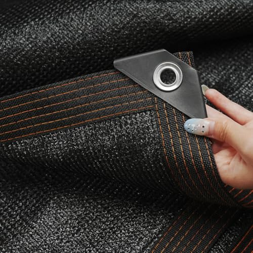 Shade Cloth for Garden 10 * 13FT, 70% Sunblock Mesh Tarp & Outdoor Sun Shade with Grommets, Sun Shade Outdoor Cover, Plant Covers Freeze Protection for Greenhouse, Kennel, Lawn, Patio Black - color: black, size: 10*13FT