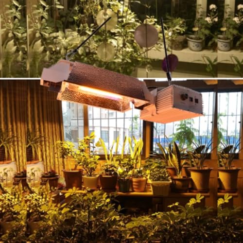 Grow Light System Kits with Controller Port | 1000 Watt DE Double Ended HID ,Open Style Reflector with 220V Digital Dimmable Ballast - Bulb Not Included