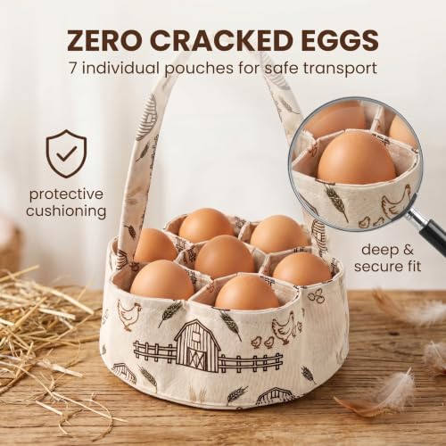 Egg Collecting Basket, Large Egg Collection Bag for Gathering Fresh Eggs - color: Color 11