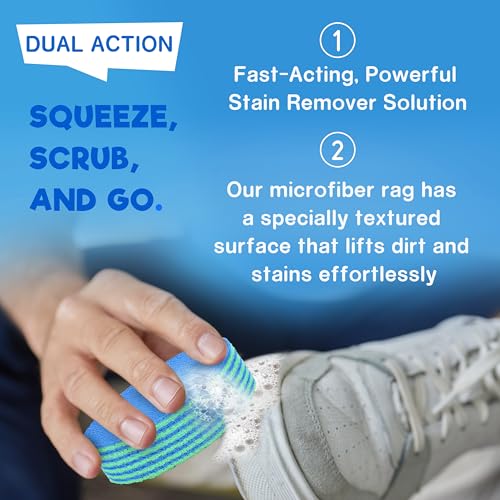 Shoe Cleaner Kit – Portable Sneaker Soles Scrubber Rag for Leather, Suede & More