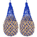 2PCS Slow Feeder Hay Nets Feed Bag for Horses, Extra Thick 40" Slow Feed Hay Net with 2" Holes Hanging Bags for Goat and Livestock Supplies (Blue - color: Blue |2PCS