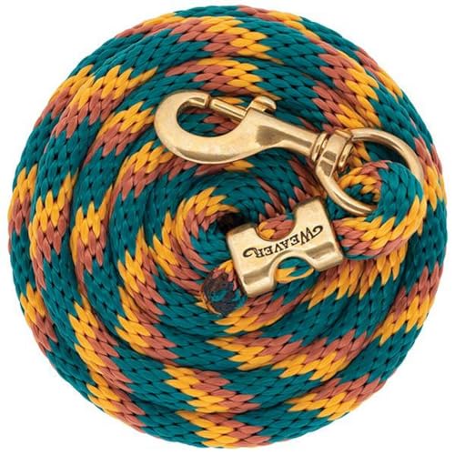 Weaver Leather Poly Lead Rope, Emerald Green, 5/8" x 10'
