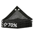 Amgo 70% Shade Fabric 20FT x 30FT Black Sun Shade Mesh, Black Sun Shade Netting with HDPE Material and Heavy Duty Grommets Shade for Greenhouse, Garden, Patio Plants, Pergola (We Make Custom Size) - color: Black, size: 2 0' x 3 0'