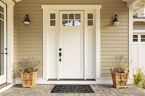 DII Rubber Doormats Collection All Weather, 18x30, Scroll - color: Scroll, size: 1'6" x 2'6" (Rectangular)