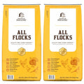 All Flock Poultry Feed Pellets, 18% Protein Chicken Feed Made in USA for Mixed Flock –Chicken, Ducks, Geese, Turkeys & Game Birds, Probiotics for Digestion, 80 lbs - size: 80lb (Pack of 1), style: All Flocks