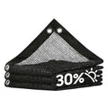 ColourTree 30% Black Shade Cloth, 16FT x 20FT Mesh Tarp, UV Resistant Netting with Upgrade Grommets for Plant Cover, Greenhouse, Chicken Coop, Barn, Kennel, Garden - color: Black, size: 1 6' x 2 0'