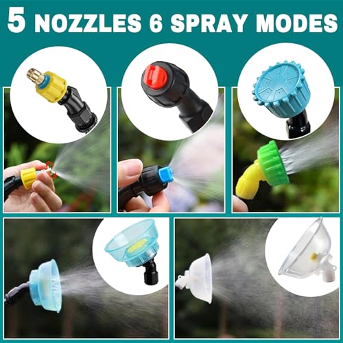 Backpack Sprayer, 3 Gallon, Battery Powered | 7.4V, 5 Mist Nozzles