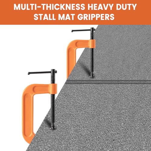 Stall Mat Gripper - 2Pcs Heavy Duty Stall Mat Grippers,Horse Stall Mat Tool for Horse Stalls, Gym, Barn, and Trailer, Makes Moving Rubber Mats Easier, Saves Your Back and Hands