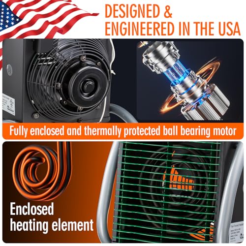 DR. INFRARED HEATER DR218-1500W Greenhouse Garage Workshop Infrared Heater, 1500-watt - size: 13 Inches