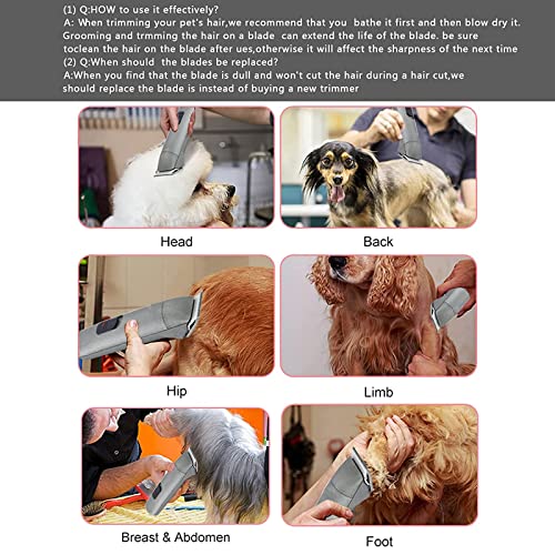 30 Blade Dog Grooming Blades Compatible with Andis/Wahl/Oster Dog Clippers | Detachable Stainless Steel Blade,Size-30, 1/50-Inch Cut Length (64260),2Pack - color: 2pc 30:1/50''(0.5mm)