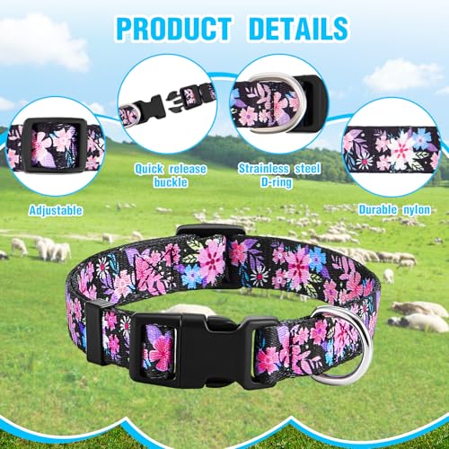 2 Pack Goat Collars with Bells, Sheep Grazing Copper Bells and Adjustable Nylon Collar Set Loud Bronze Bell Small Farm Animal Sheep Cow Accessories (Groovy) - style: Groovy
