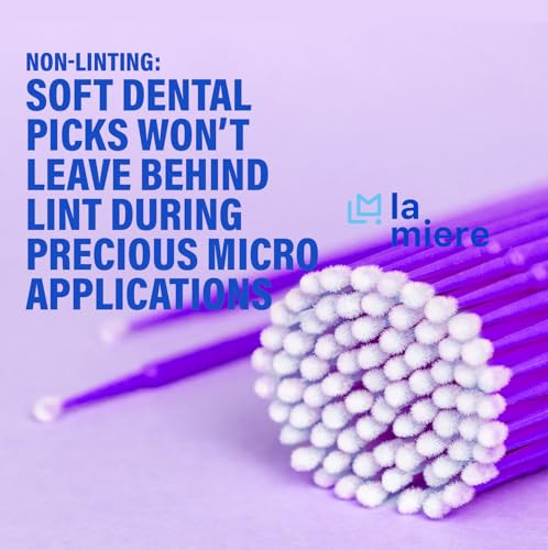 2.5mm Purple 400Pcs Bendable Microbrush Applicator Micro Brushes International Regular - color: Purple, size: 2.5mm