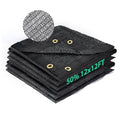 Kesfitt 50% Shade Cloth 12x12 ft, Breathable HDPE Mesh Sun Shade Tarp for Garden & Greenhouse, UV Resistant Outdoor Shade Fabric with Copper Grommets for Plants, Patio, Yard - size: 12ftx12ft, style: 50% Shading Rate