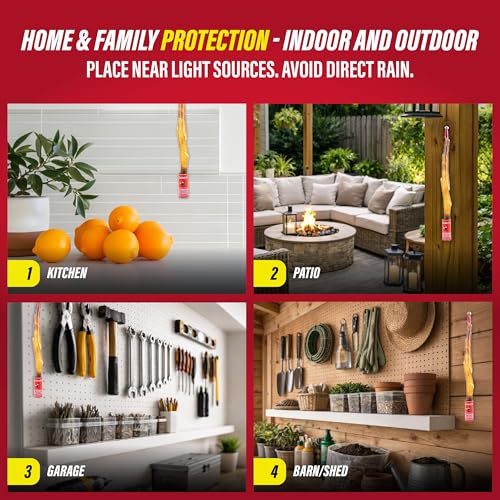 Catchmaster Fly Trap Bundle, Fly Ribbon 20-Pack & Outdoor Fly Jar, for Garage, Backyard, Pool, Patio & Camping