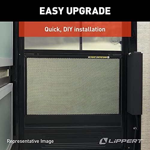 Lippert Components 859791 Screen Defender RV Entry Door Aluminum Screen Protector, 24-inch Door (20.5" Screen Kit) - size: 24-inch Door (20.5\" Screen Kit)