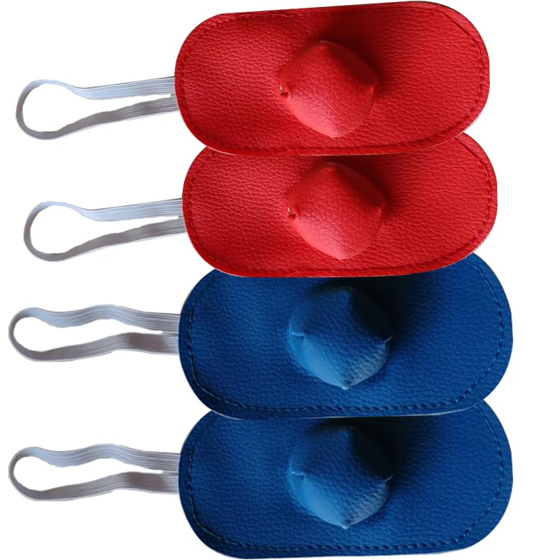 Chicken Shoes Gamefowl Rooster Supplies Rooster Booster Chicken Boots Mitt para Gallos Hen Gamefowl Supplies Fighting Protection 2 Pairs Bule and Red - color: Bule and Red