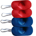 Chicken Shoes Gamefowl Rooster Supplies Rooster Booster Chicken Boots Mitt para Gallos Hen Gamefowl Supplies Fighting Protection 2 Pairs Bule and Red - color: Bule and Red