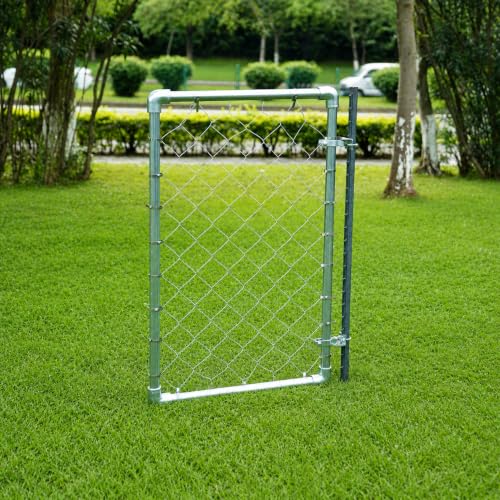 2 Pack T-Post Gate Hinge Kit, Fits T-Post & 1-3/8" Pipe, Heavy-Duty Steel | Dual mount: T-Post + Pipe or Pipe + Pipe. 5/8" pin, 200° swing, powder-coated steel. For farm, chain link, wood fences.