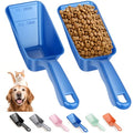 2-Pack Dog Food Scoop 1 Cup, Plastic Pet Food Measuring Scoop With Measuring Lines (1/2 & 1 Cup Markings) for Dogs, Cats, Fish, Bird（Blue) - color: Blue