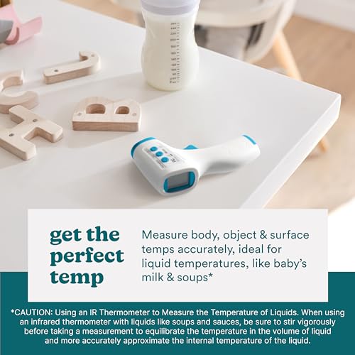HoMedics Non-Contact Infrared Forehead Thermometer, Clinically Proven Fast Accurate Results, High-Fever Alert with 4-in-1 Readings