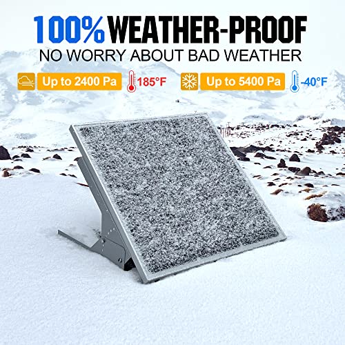 50W/12V Solar Panel Kit, Solar Battery Trickle Charger Maintainer + Waterproof Controller + Adjustable Mount Bracket for Automotive Motorcycle Boat Marine RV Camping Roof - size: 50W