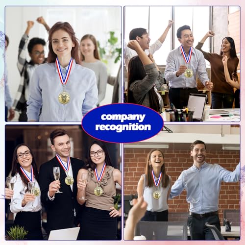 Remuuly 30/60 Pcs Goat Medals Bulk with Neck Ribbon Medals for Awards | 2 Inch, 3D Engraved, All Time Goat Trophy Gold MVP Champion Prize for Team Events, Sports Competitions Awards, Gift for Team