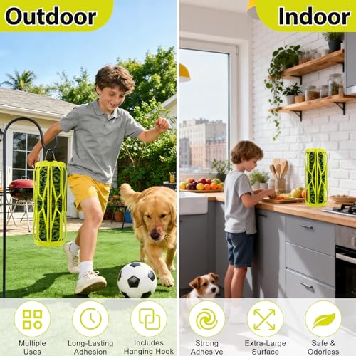 4 Pack Wasp Trap Outdoor Hanging Carpenter Bee Traps for Outside, Fly Wasp Catcher Fly Trap Indoor Killer Hunter for Hornet, Gnat, Mosquito, Flying Insect