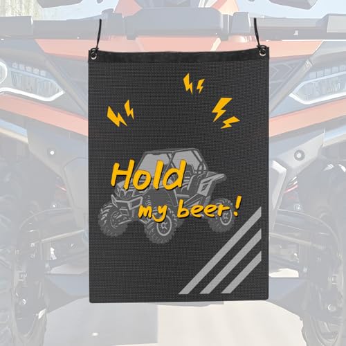 UTV Accessories ATV Trash Bag Hanging Special Design Patterns Off Road SXS, RZR, Compatible With Can-Am, Cfmoto, Teryx, Kawasaki, Golf Cart, Arctic Cat Boat Trash Can, Side By Side Accessories | Compatible With Can-Am, Cfmoto, Teryx, Kawasaki, Golf Cart,