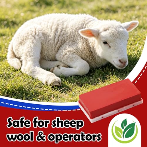 1 pcs Mark Harness Crayons for Sheep & Goat Breeding Marking Harness,Vivid and Long Lasting (Red) - color: Red