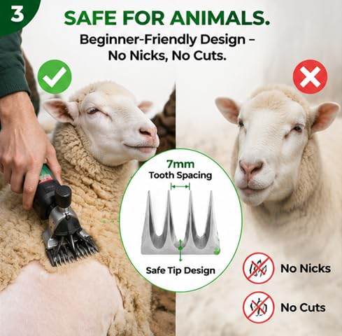 Sheep Shears Blade High Carbon Steel Straight 13 Tooth Electric Wool Cutter Goat Clipper Scissor Blade Replacement