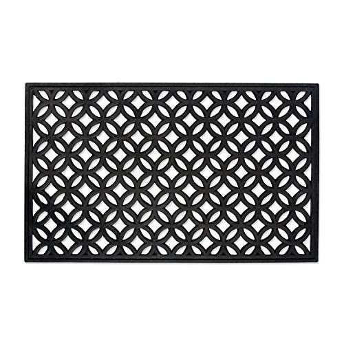 DII Rubber Doormats Collection All Weather, 18x30, Lattice - color: Lattice, size: 1'6" x 2'6" (Rectangular)