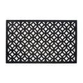 DII Rubber Doormats Collection All Weather, 18x30, Lattice - color: Lattice, size: 1'6" x 2'6" (Rectangular)