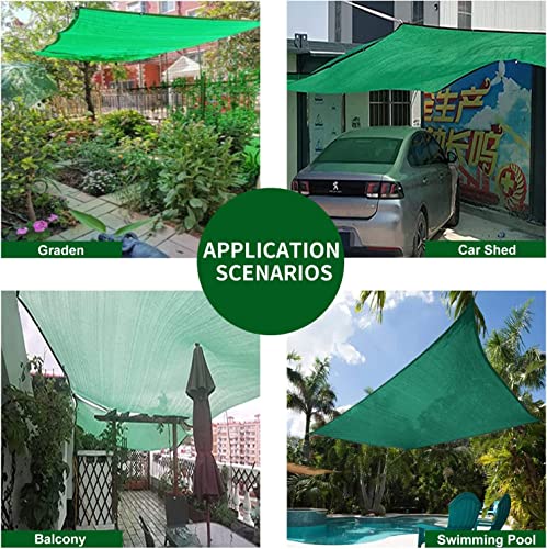 90% Sun Shade Cloth 10x13 FT, Sunblock Shade Net for Patios, Gardens, Backyards, Durable HDPE Fabric with Aluminum Grommets, Easy to Install - color: 90% Green, size: 10 x 13 FT