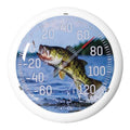 Taylor Jumping Fish Indoor Outdoor Dial Thermometer, Wireless Thermometer with Easy to Read Large Numbers for Patio, Pool, Garden or Garage, and Indoor Areas, 13.25-inch, Blue
