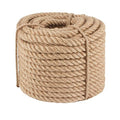 Twisted Manila Rope 3/4 in x 50 ft Natural Jute Ropes Thick Hemp Rope for Railing Docks Tug of War Decorating Crafts Nautical Landscaping Swing Hammock - size: 3/4inch x 50feet