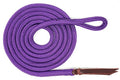 Double Braid Lead Rope with Eye Splice Loop, 12-14FT Lengths (Purple, 12 ft.) - color: Purple, size: 12 ft.