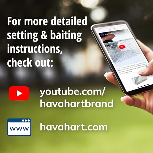 Havahart Large 2 Door Humane Catch and Release Live Animal Trap for Armadillos, Beavers, Bobcats, Small Dogs, Cats, Foxes, Groundhogs, Nutria, Opossums, Raccoons, Live Catch Trap for Stray Dogs 1045SR