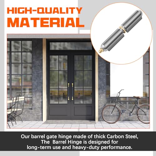 Zonon 5 Pcs 3 Inch BBQ Smoker Bullet Weld on Bullet Hinge Carbon Steel Weldable Barrel Hinges Heavy Duty for Swing Door Trailer Ramp - color: Zerk, size: 3 Inch