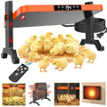 Chicken Coop Heater,200 Watts Chicks Brooder Heater with Overheating Protection,Radiant Heat Panel with Remote Control Timer & Adjustable Temp,Large Poultry Brooder for 25 Chicken,UL-Compliant