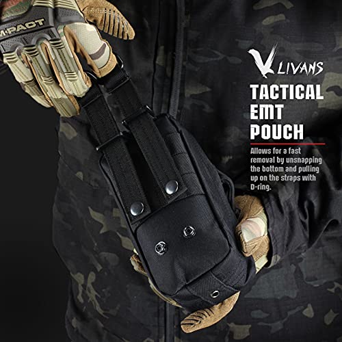 LIVANS IFAK Pouch, First Aid Medical Pouch for Emergency & Trauma Kits - color: Black New