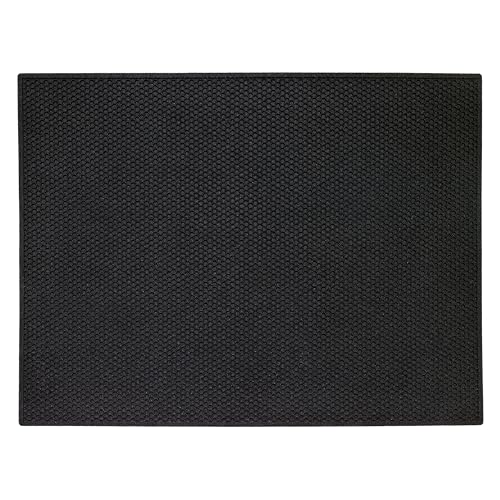 Mohawk Home Indoor Outdoor 2' 11" x 3' 10" Heavy Duty Rubber Floor Mat Anti Slip Restaurant Kitchen for Garage Garden Industrial Pool Entrance Bar Wet Area - size: 3' x 3'11" (Rectangular)