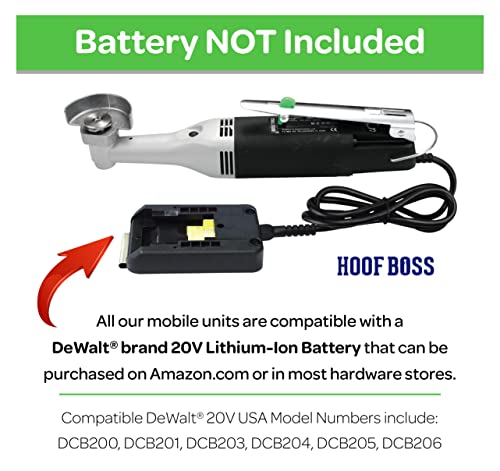 Goat Hoof Trimmers, Basic Mobile Set, 20V Battery Not Included | Requires 20 Volt Battery Not Included, Goat Hooves Trimmer Tool Kit, Grinder Discs and Accessories Included