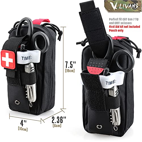 LIVANS IFAK Pouch, First Aid Medical Pouch for Emergency & Trauma Kits - color: Black New