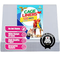HA SHI Bird Cage Liners, 120 Disposable Newsprint Sheets, Unscented Paper for Pet Enclosures, Packing and Crafts (Standard (20" x 18")) | 120 unscented newsprint sheets, 20 x 18 in. Ink-free liners for bird cages and small pet enclosures. Trim to fit. - s