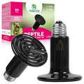 50W Ceramic Heat Emitter (2 Pack), Reptile Heat Lamp Bulbs, Ceramic Heater for Amphibian, Pet Brooder Coop, Chicken, Dog, Cat - size: 50*2