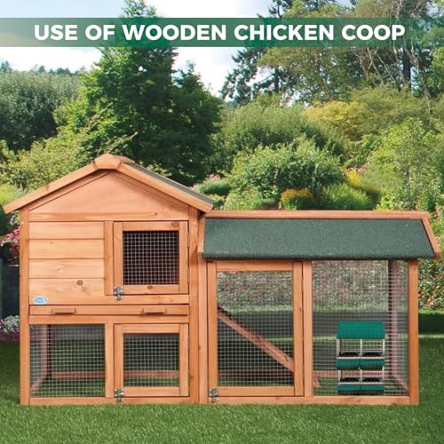 4-Hole Double Layer Chicken Nesting Box, Roll Away Nest with Removable Tray, Easy Egg Collection & Cleaning, Wall-Mount Nesting Boxes for Hens, Chicken Coop - Green - color: Green-4 Compartments double layer