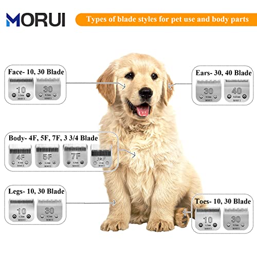 3-3/4F Cut Length 1/2"(13mm) Detachable Pet Dog Clipper Blades UltraEdge Series Clipper Blades for Dog Grooming Compatible with Most Andis,Oster A5 Wahl KM Series Clippers - size: 3-3/4F 13mm